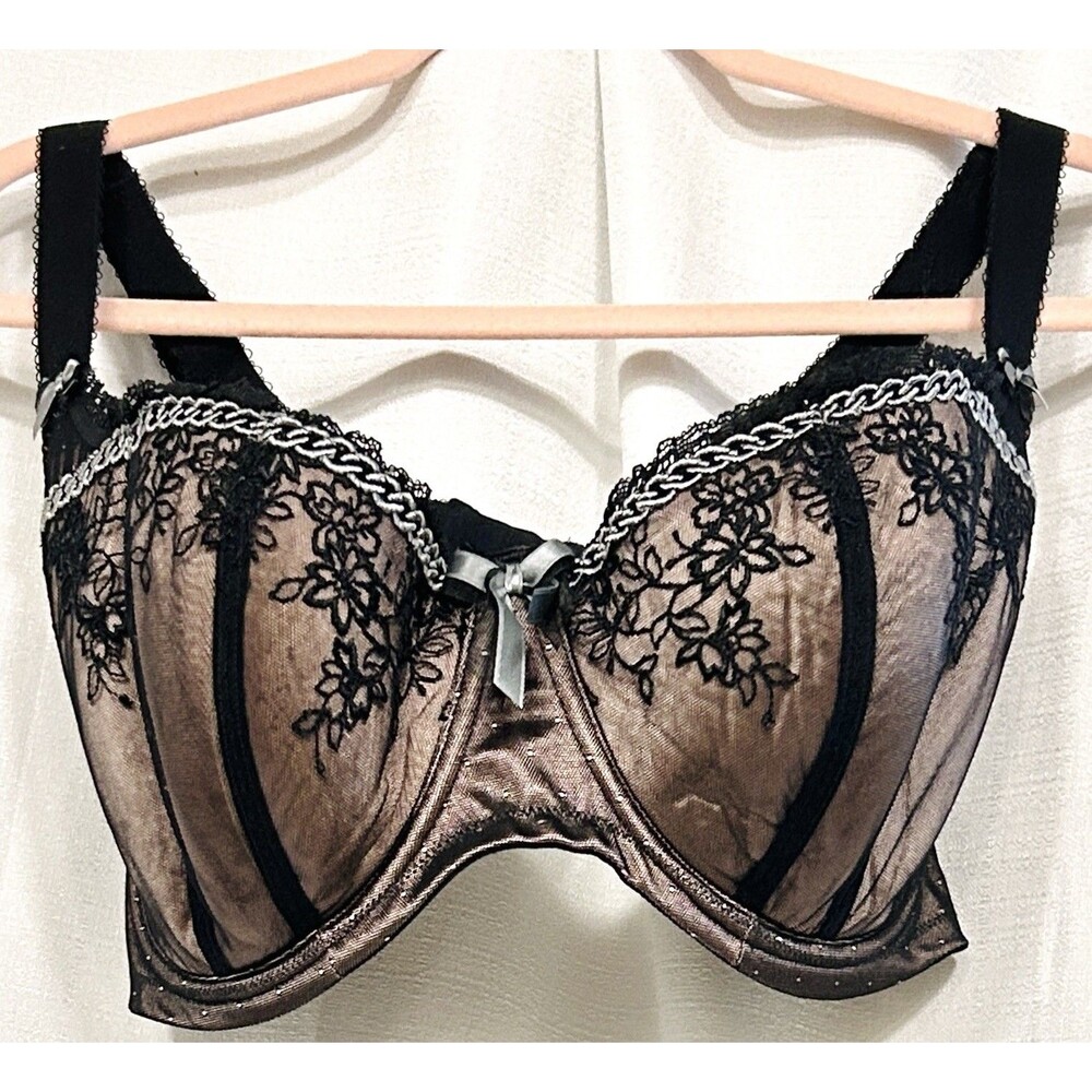 Elomi Balconette Bra Demi Cup US 40FF Lara Retired Underwire Contour Cups EL8060